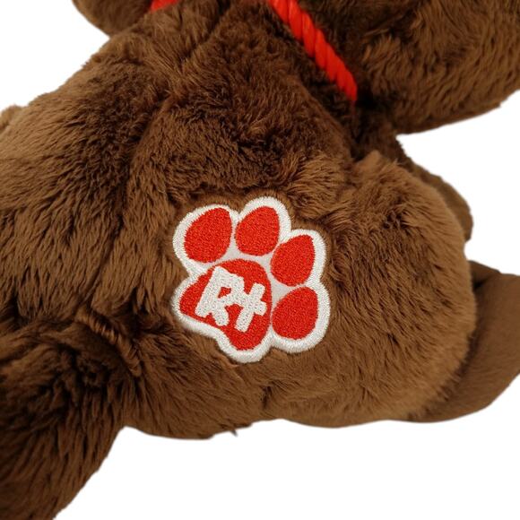 Little Tikes Rescue Tales Chocolate Lab Sad Dog Puppy Plush Red Collar - Picture 6 of 11